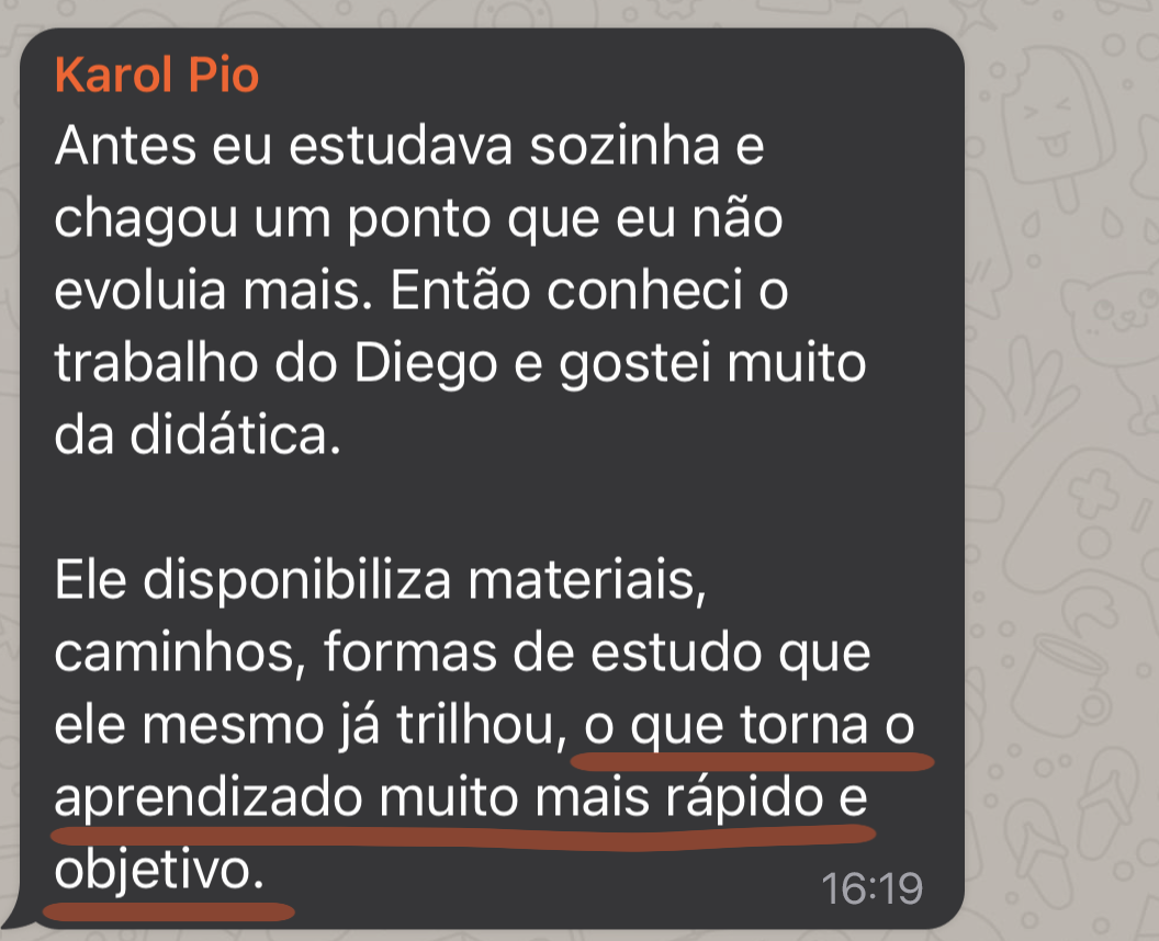 Depoimento Karol Pio